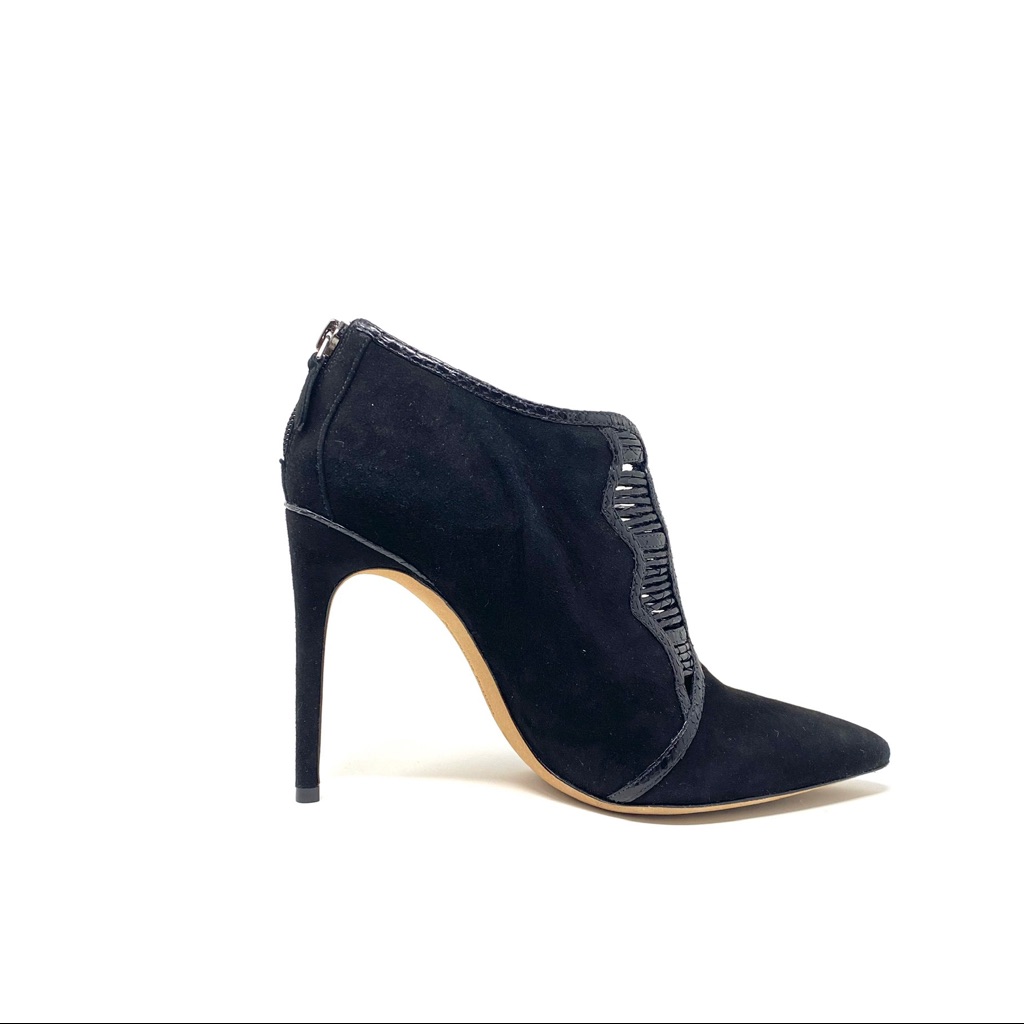 Alexandre Birman Pointed Toe Python Booties